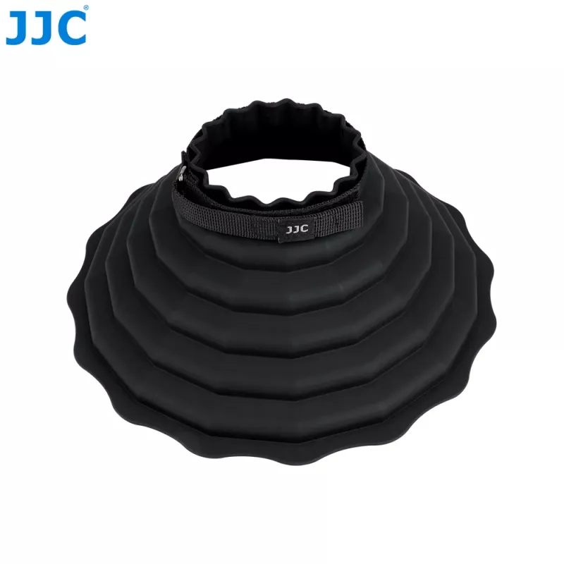 JJC LH-ARLII Para-sol de borracha dobrável para lente 73-88mm