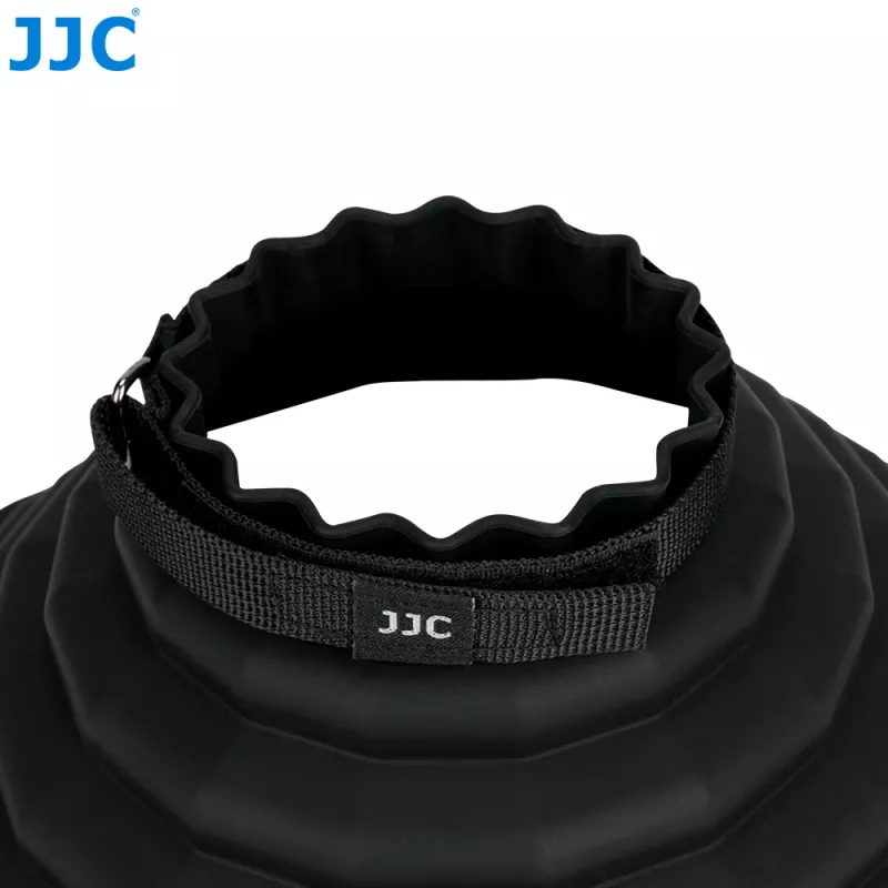 JJC LH-ARLII Para-sol de borracha dobrável para lente 73-88mm