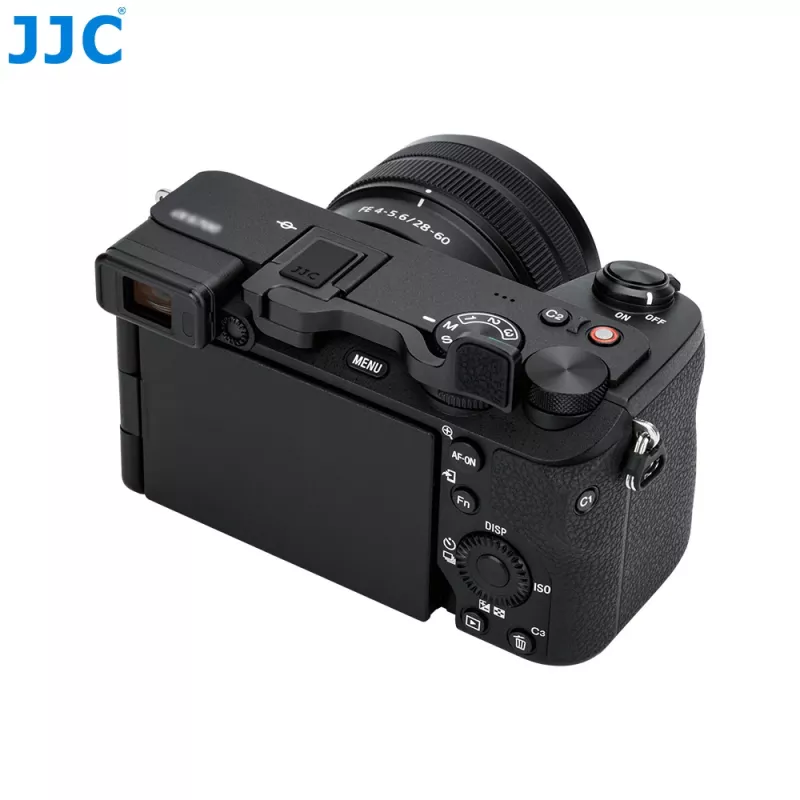 JJC TA-A6700 Apoio para o polegar para câmara Sony A6700 – liga de alumínio, montagem em sapata de flash, apoio para o polegar