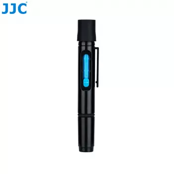 JJC Caneta de limpeza de lentes com ponta de carbono e escova retrátil para objetivas de câmara