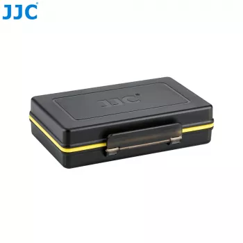 JJC Estojo rígido de armazenamento para Insta360 X4/X3 – organizador de baterias e cartões de memória (preto)
