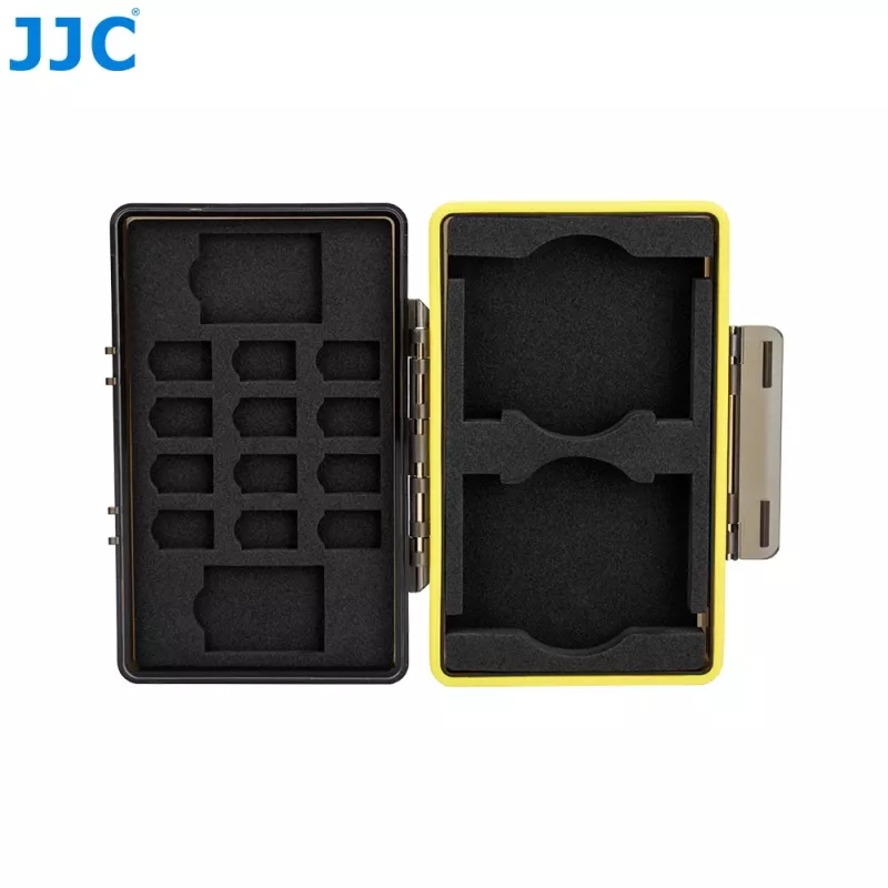 JJC Estojo rígido de armazenamento para Insta360 X4/X3 – organizador de baterias e cartões de memória (preto)