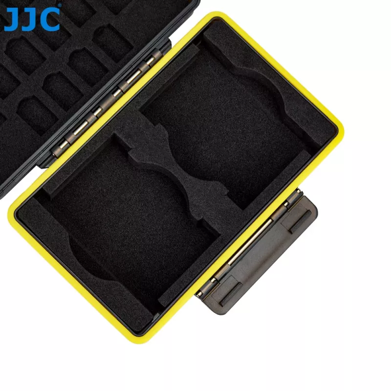 JJC Estojo rígido de armazenamento para Insta360 X4/X3 – organizador de baterias e cartões de memória (preto)