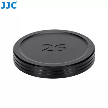 JJC LC-SR26 Tampa de objetiva frontal para Panasonic Lumix S 26mm f/8 (S-R26) - preto