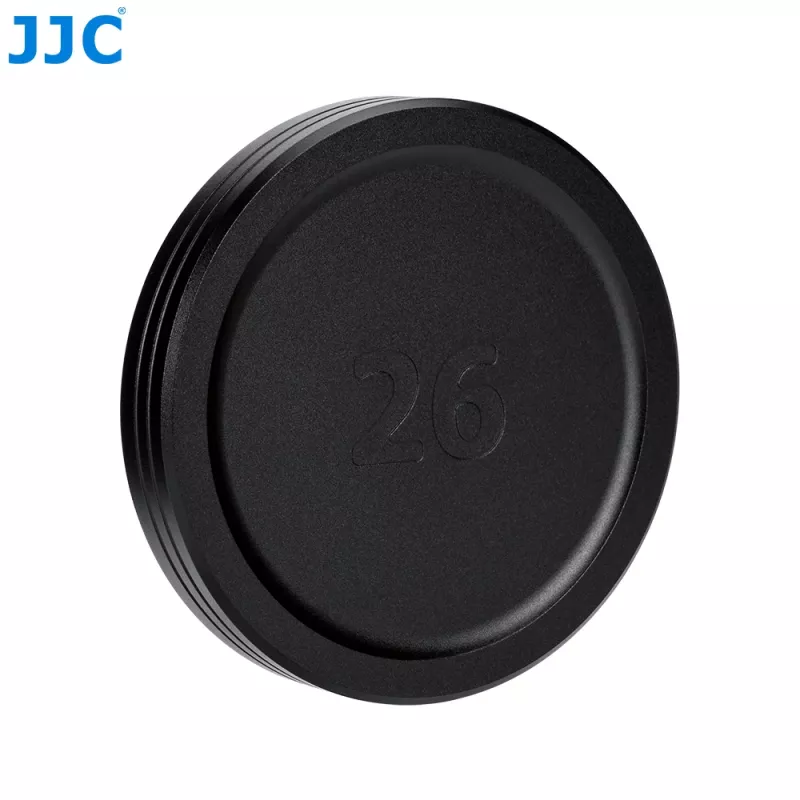 JJC LC-SR26 Tampa de objetiva frontal para Panasonic Lumix S 26mm f/8 (S-R26) - preto