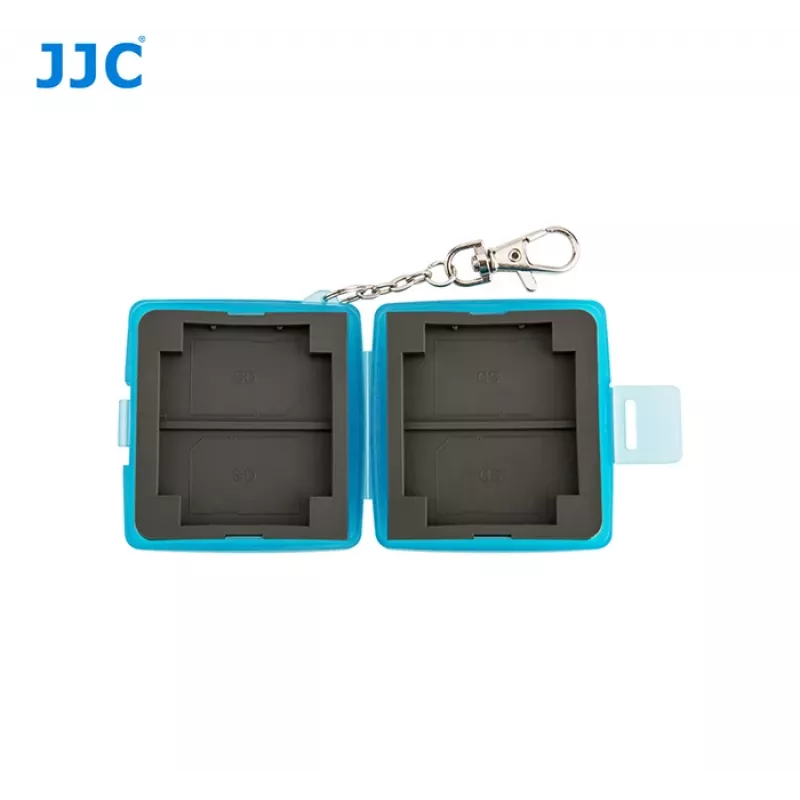 JJC Estojo de armazenamento para cartões de memória para 4 cartões SD / SDHC / SDXC - preto