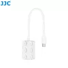 JJC PDB-UC Leitor de cartões Micro SD USB-C com 2 portas USB-C, cinzento espacial
