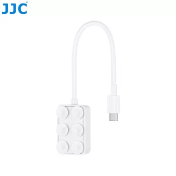 JJC PDB-UC Leitor de cartões Micro SD USB-C com 2 portas USB-C, cinzento espacial