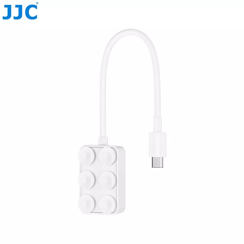 JJC PDB-UC Leitor de cartões Micro SD USB-C com 2 portas USB-C, cinzento espacial