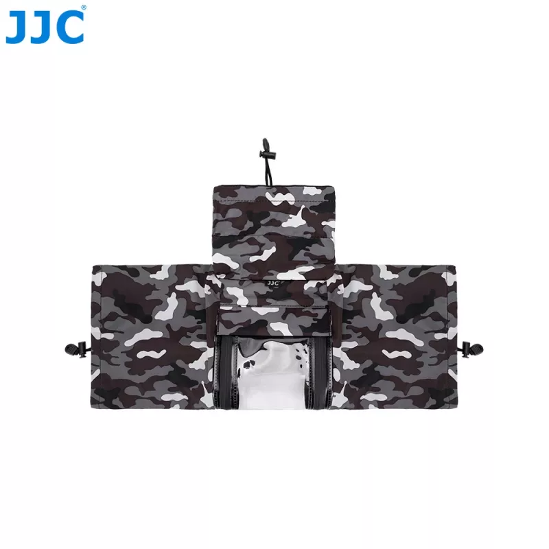 JJC RC-SGR Capa de chuva para câmara Moro para câmaras DSLR e sem espelho, padrão de camuflagem