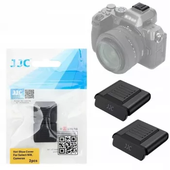 JJC 2x Tampa de sapata quente para câmaras Nikon série Z (Z5, Z50, Z6, Z7, Z8, Z9, Z30) - HC-NKZK2