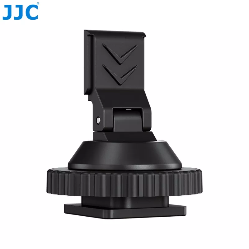 JJC HC-DMN Adaptador de sapata quente para rosca de 1/4 polegadas-20 para suporte de microfone, preto