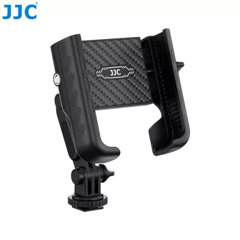 JJC PM-CS1 Suporte adaptador com rosca de 1/4 polegadas para telefone, smartphone, GoPro, sapata quente ISO padrão, preto