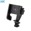 JJC PM-CS1 Suporte adaptador com rosca de 1/4 polegadas para telefone, smartphone, GoPro, sapata quente ISO padrão, preto