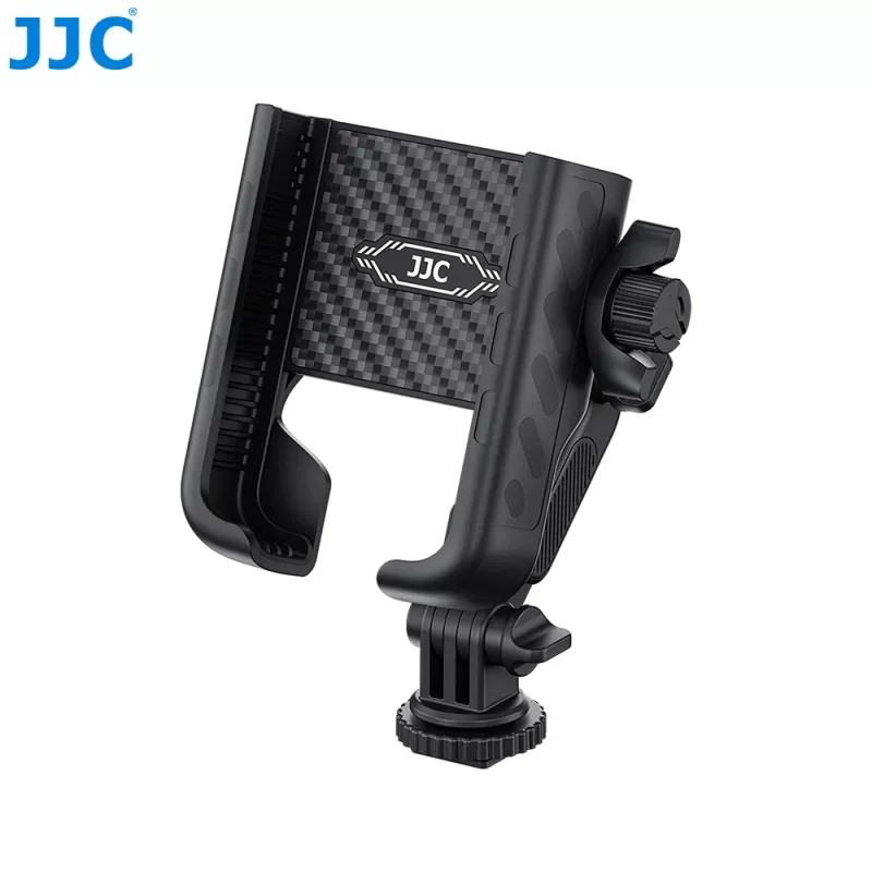 JJC PM-CS1 Suporte adaptador com rosca de 1/4 polegadas para telefone, smartphone, GoPro, sapata quente ISO padrão, preto
