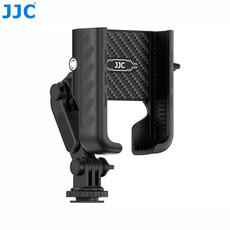 JJC PM-CS1 Suporte adaptador com rosca de 1/4 polegadas para telefone, smartphone, GoPro, sapata quente ISO padrão, preto