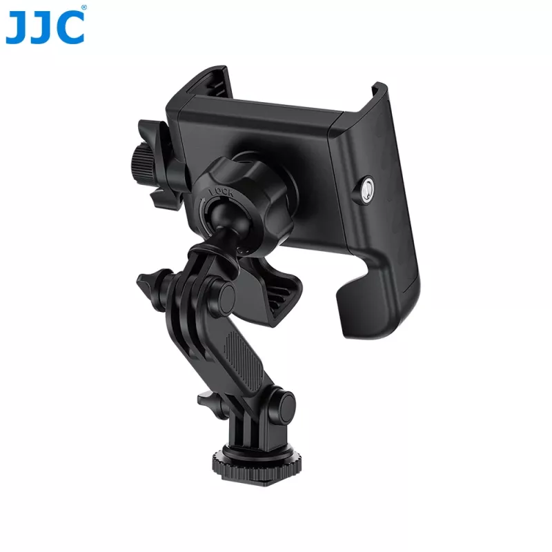 JJC PM-CS1 Suporte adaptador com rosca de 1/4 polegadas para telefone, smartphone, GoPro, sapata quente ISO padrão, preto