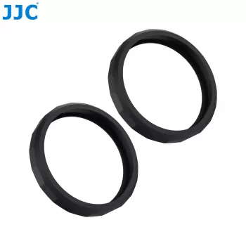 JJC 2x Anel de proteção de objetiva em silicone para DJI Osmo Action 5 Pro / 4 / 3 (preto)