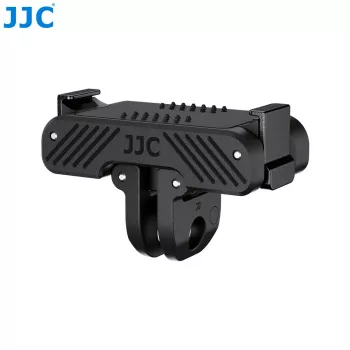 JJC QRAM-OA Suporte adaptador de libertação rápida para DJI Osmo Action 5 Pro/4/3 - 1/4 polegadas e GoPro