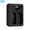 JJC Carregador duplo USB para 2x baterias Nikon EN-EL15 EN-EL15a EN-EL15b EN-EL15c