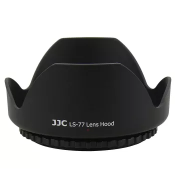 JJC Para-sol de rosca 77mm para objetiva de câmara - preto