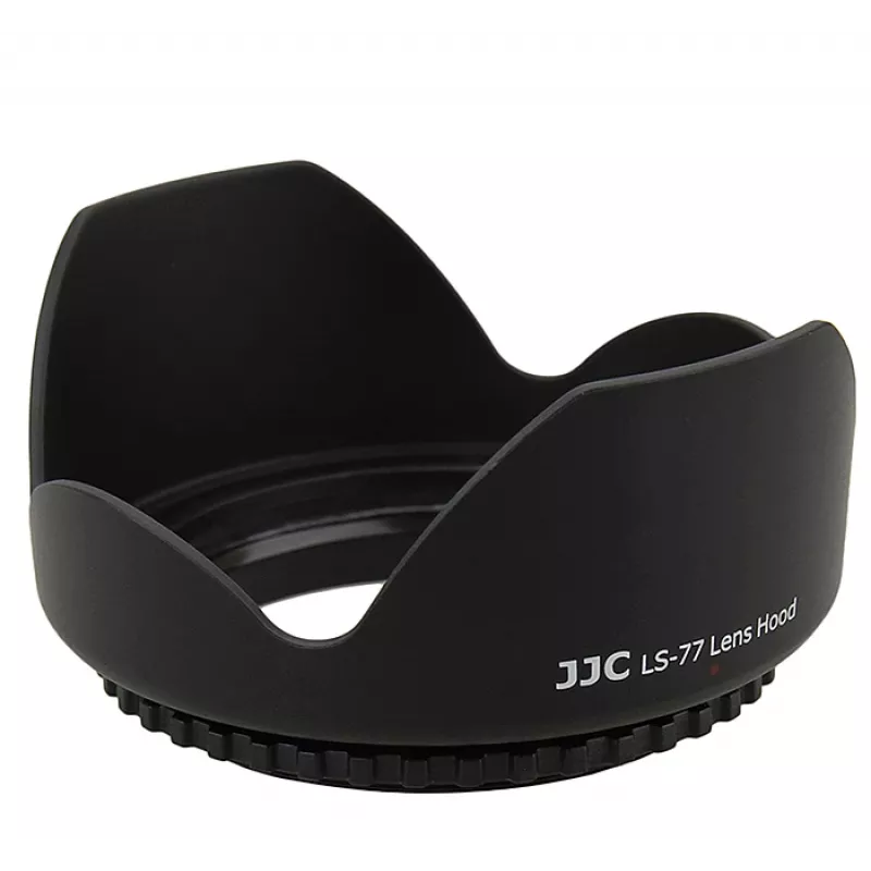 JJC Para-sol de rosca 77mm para objetiva de câmara - preto