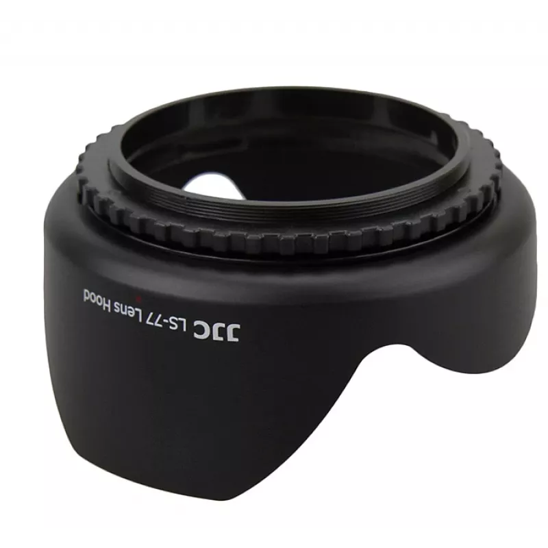 JJC Para-sol de rosca 77mm para objetiva de câmara - preto