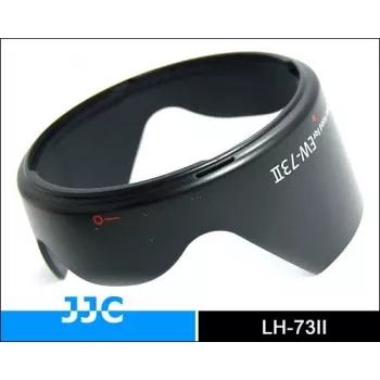 JJC Para-sol para Canon EW-73II, forma de tulipa, preto, plástico ABS de alta resistência ao impacto