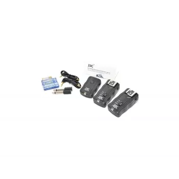 JJC Kit de disparador de flash sem fios JF-U2 com 2 recetores