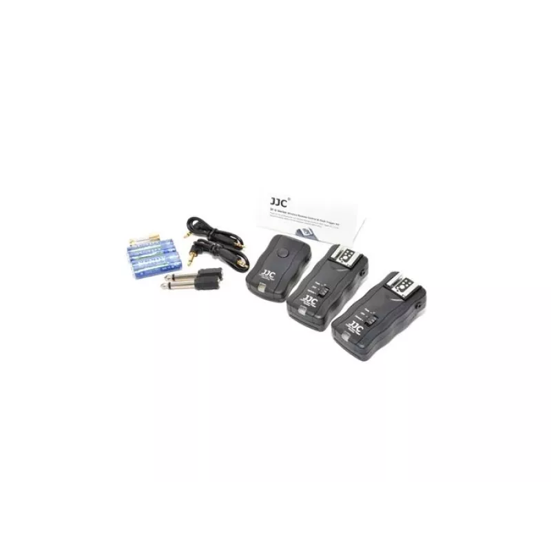 JJC Kit de disparador de flash sem fios JF-U2 com 2 recetores