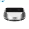 JJC Conjunto de para-sol e tampa de objetiva para Fujifilm Fujinon XF 23mm F2.8 R WR e XF 27mm F2.8 R WR - prateado (LH-JXF23F28)