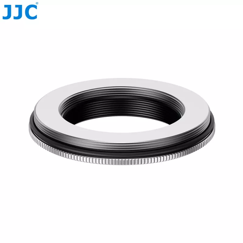 JJC Conjunto de para-sol e tampa de objetiva para Fujifilm Fujinon XF 23mm F2.8 R WR e XF 27mm F2.8 R WR - prateado (LH-JXF23F28)