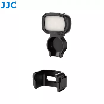 JJC Mini luz de preenchimento LED magnética para DJI Osmo Pocket 3, CRI≥95, 15 LEDs, recarregável por USB-C