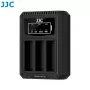 JJC Carregador triplo de baterias USB para Ricoh DB-120 (3 slots) - DCH-DB120TC