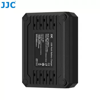 JJC Carregador triplo de baterias USB para Ricoh DB-120 (3 slots) - DCH-DB120TC