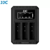 JJC Carregador triplo de baterias USB para Ricoh DB-120 (3 slots) - DCH-DB120TC