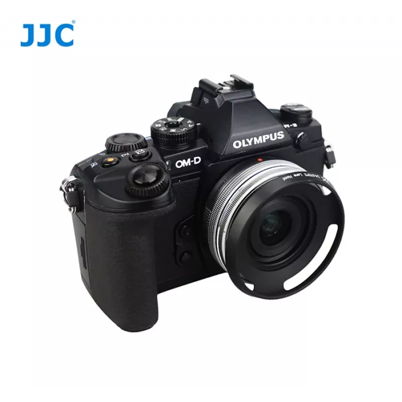 JJC para-sol para Olympus M.Zuiko Digital ED 14-42mm f/3.5-5.6 EZ (37mm) - substituto do LH-37EPII