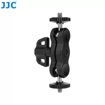 JJC MFC-B braço mágico flexível com braço de ganso e grampo para luz de monitor, 2x parafuso de 1/4 polegadas, preto