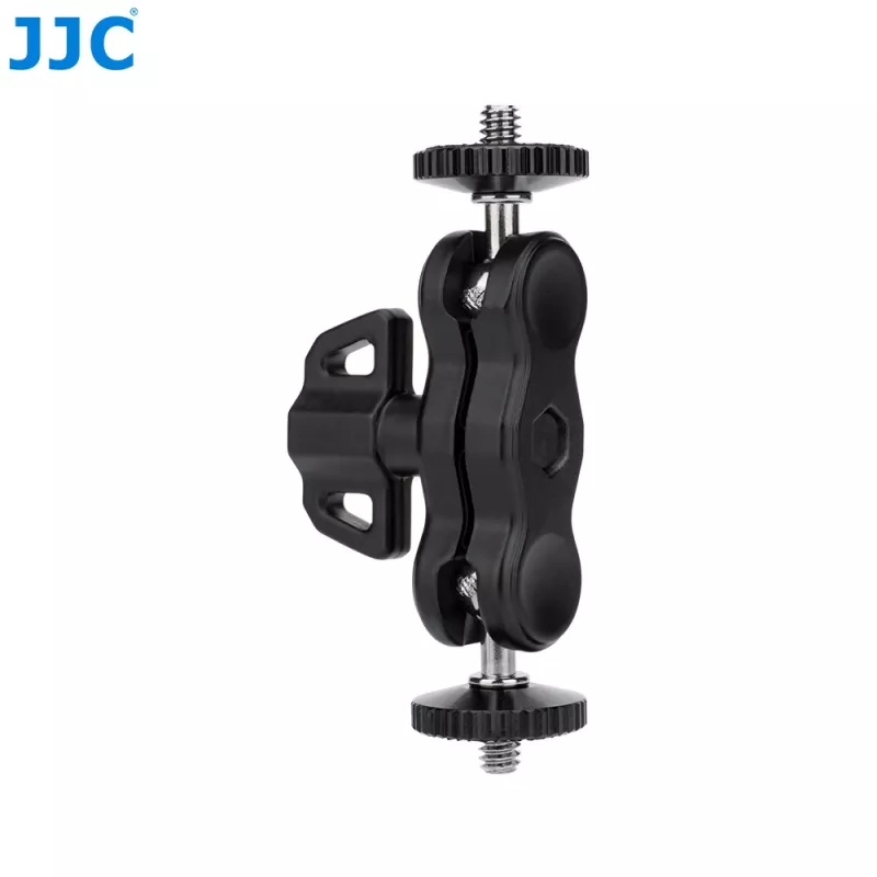 JJC MFC-B braço mágico flexível com braço de ganso e grampo para luz de monitor, 2x parafuso de 1/4 polegadas, preto