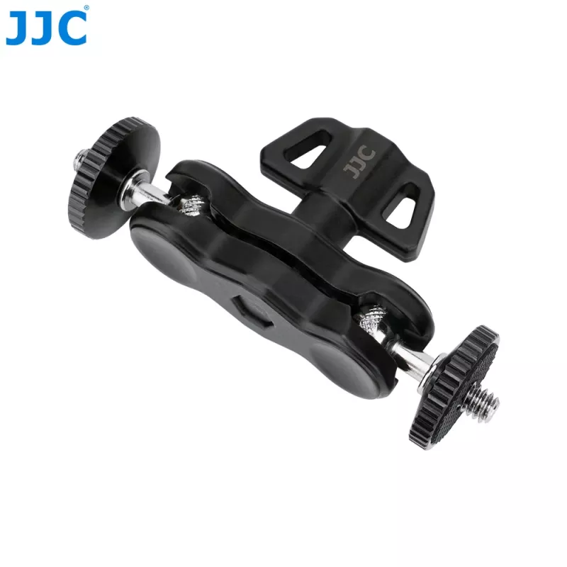 JJC MFC-B braço mágico flexível com braço de ganso e grampo para luz de monitor, 2x parafuso de 1/4 polegadas, preto