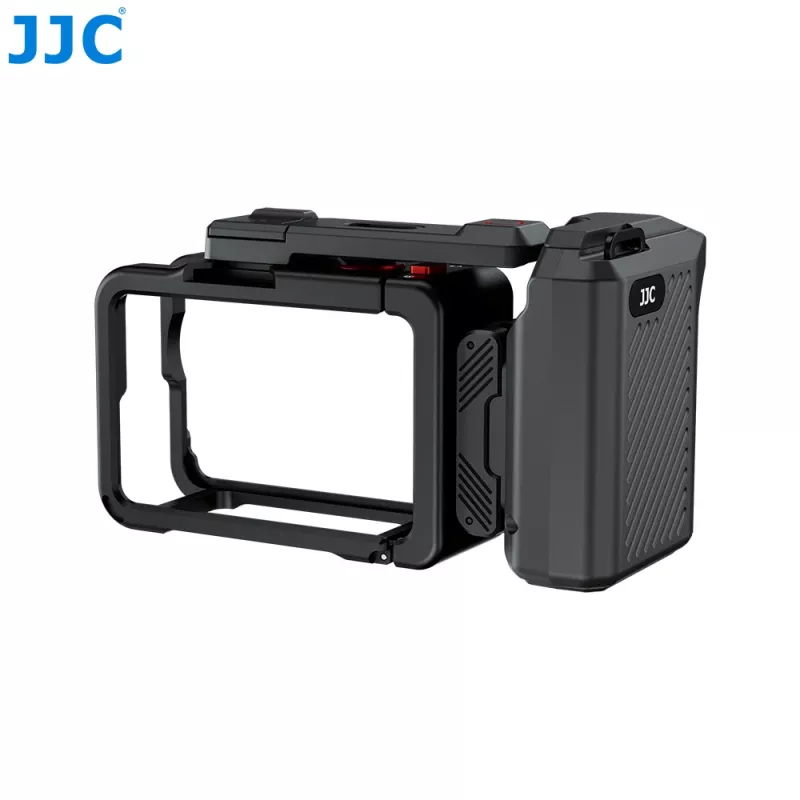 JJC SSK-OA6 punho + suporte de moldura + adaptador de sapata fria para DJI Osmo Action 6