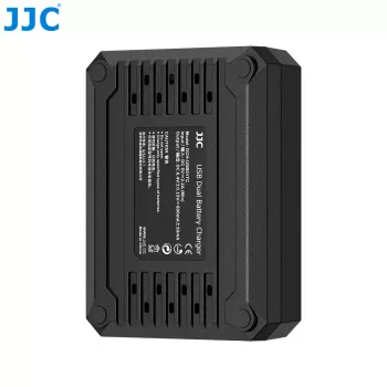 JJC carregador USB duplo para baterias Olympus BLS-1 BLS-5 BLS-50