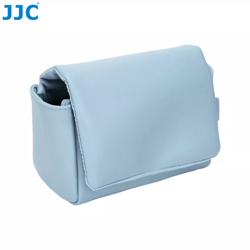 JJC CL-M meia capa azul para câmara para Fujifilm X100VI, X100V, X-E5, Canon V1