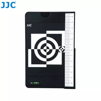 JJC cartão cinzento 2 em 1 + placa de calibração de foco para ajuste de autofoco