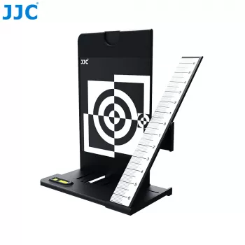 JJC cartão cinzento 2 em 1 + placa de calibração de foco para ajuste de autofoco