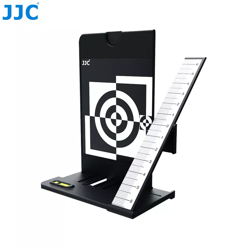 JJC cartão cinzento 2 em 1 + placa de calibração de foco para ajuste de autofoco