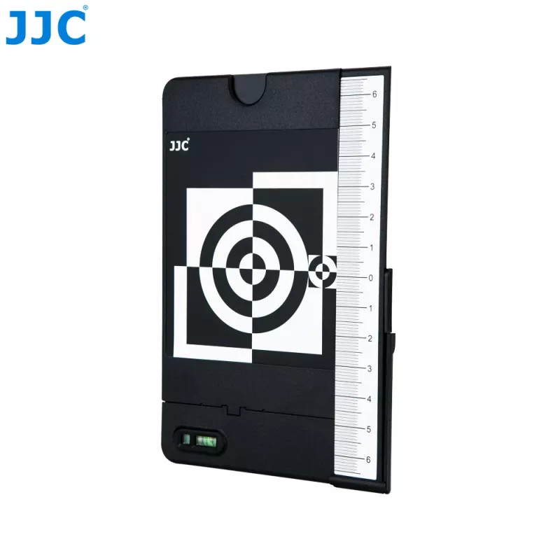JJC cartão cinzento 2 em 1 + placa de calibração de foco para ajuste de autofoco