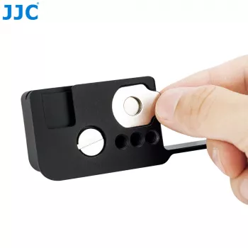 Jaula de vídeo JJC com 4 roscas de 1/4 polegadas-20 e sapata de flash para Sony ZV-1F
