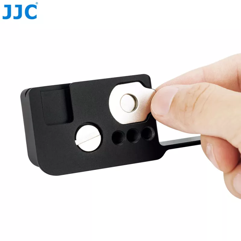 Jaula de vídeo JJC com 4 roscas de 1/4 polegadas-20 e sapata de flash para Sony ZV-1F