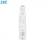 Punho de disparo Bluetooth com mini tripé JJC TP-S1 branco, substituto do Sony GP-VPT2BT